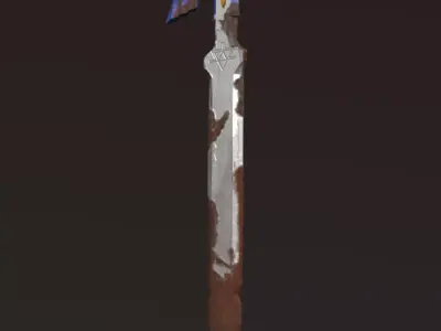 Master Sword  Legend of Zelda Breath of the Wild  Free low-poly 3D model