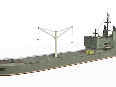 Old Ship Low-poly 3D model by sobul