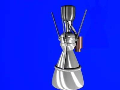 Rocket Engine 3D model get
