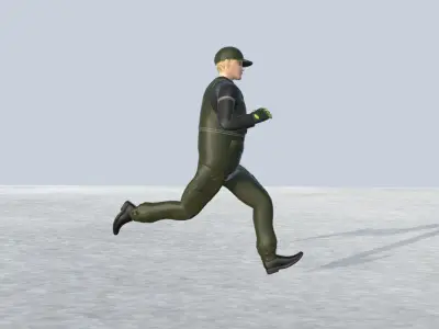 Fisher Man Avatar Rigged  Low-poly 3D model