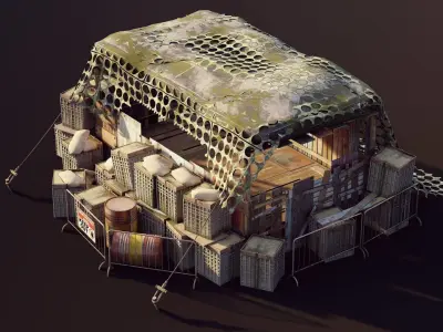 Heavy Bunker 3D model