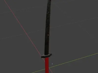 Katana Sword Free low-poly 3D model