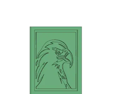 Majestic Eagle Head Wall Art Mold for Casting 3D model