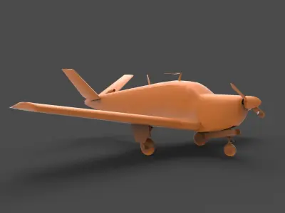 Beechcraft Bonanza 3D print model