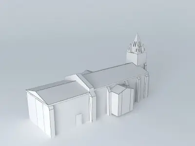 Church in Verteillac Free 3D model