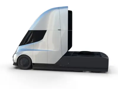 Tesla Truck Silver 3D model