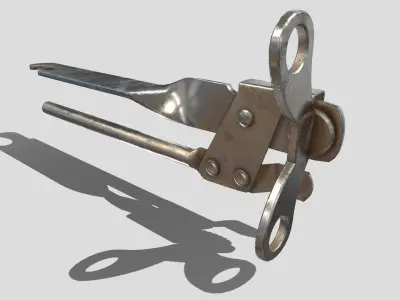 tin opener Low-poly 3D model