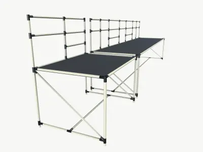 Workstation Table 3D model