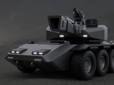 Sci-Fi Tank 3D model