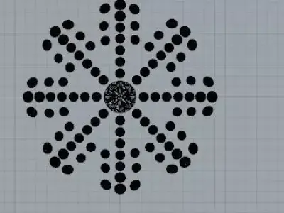 Disposizione aerea di pietre  Free 3D model