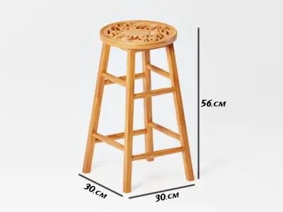 Interior Furniture Stool  3D model