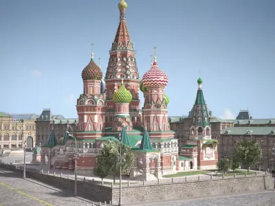 Moscow Red Square Russia 3D model