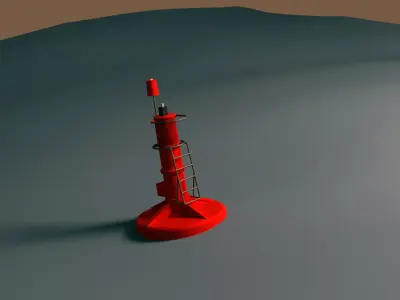 Weather Buoy Cape Town 3D model