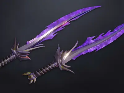 Fantasy Knife 2  Low-poly 3D model