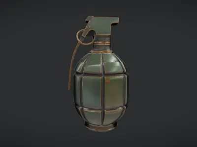 military hand grenade 2 3D model purchase