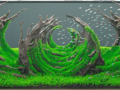 Driftwood Low-poly 3D model