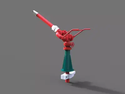 Fire monitor for fireboat of the GDR 3D print model