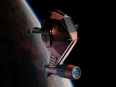 Spaceship - Scarlet Heron  3D model