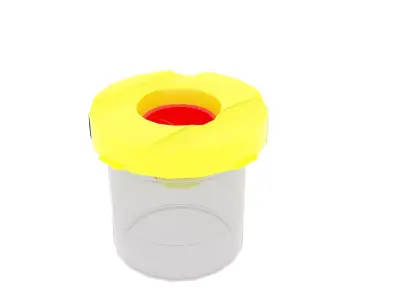 Writing Brush Cup 3D model
