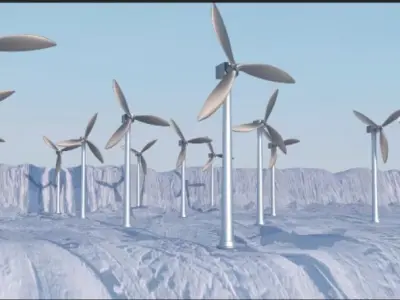 Wind generator 3D model