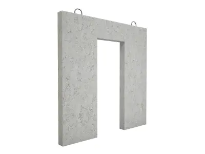 Concrete Wall Facade 3D model purchase