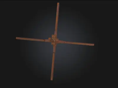 Czech Hedgehog AntiTank Obstacle 3D model