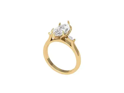 Wedding Ring  3D print model 83