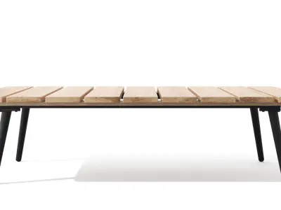 Latta Slate Gray Coffee Table Outdoor Low-poly 3D model