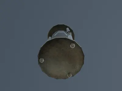 Wooden Sand Clock Low-poly 3D model