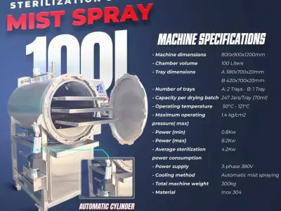 Autoclave sterilizer 100 liter 3D model
