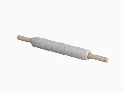 Marble Rolling Pin 03 Low-poly 3D model