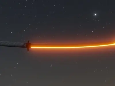 KATANA samurai sword Low-poly 3D model 5