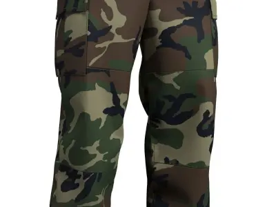 BDU-Battle Dress Uniform Pants - Marvelous Designer  3D model