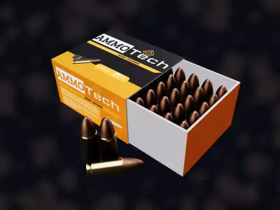 NZ 9mm Ammo Free low-poly 3D model