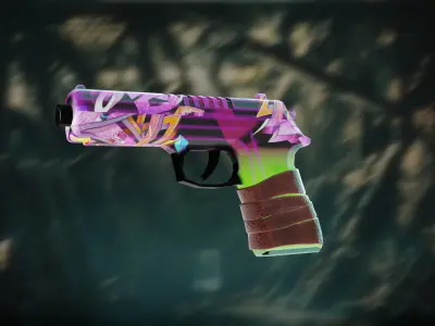 stylized Glock    Low-poly 3D model Low-poly 3D model