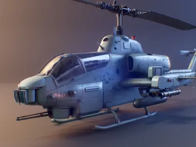 Bell AH-1 Cobra 3D model purchase
