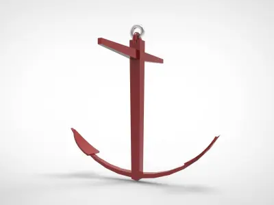 Kedge Anchor  3D model