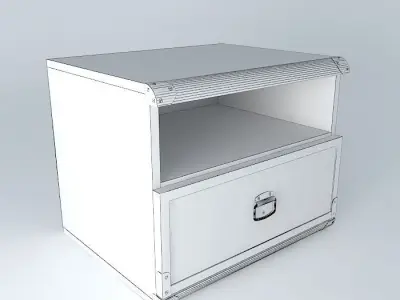 Indiana red pine dresser 3D model