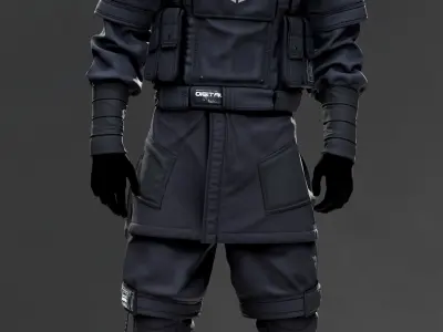 Techwear 1 3D model