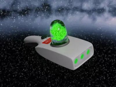 Portal gun Rick and Morty Low-poly 3D model