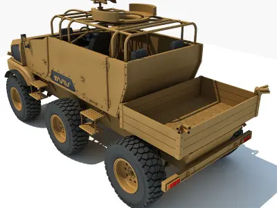 Yellow TMV tank 3D model
