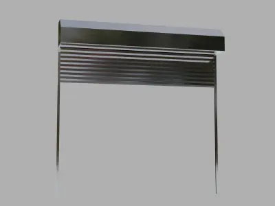 Garage door Low-poly 3D model
