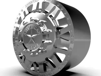 AMERICAN FORCE 9 LIBERTY DRW WHEEL 3D print model