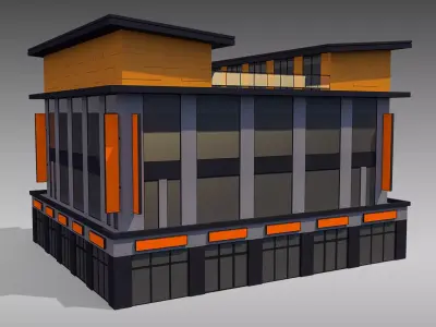 Commercial Building 005 3D model