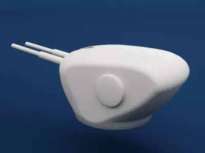 Naval Cannon 3D model