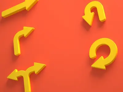 Arrow Signs Low-poly 3D model