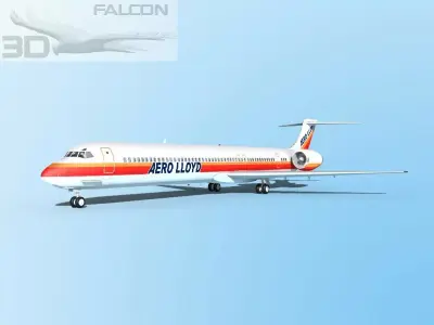 Falcon3D MD-80 Aero Lloyd 3D model
