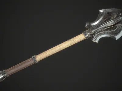 Mace 19 Low-poly 3D model