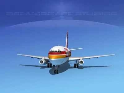 Boeing 737-100 Copa Panama 3D model