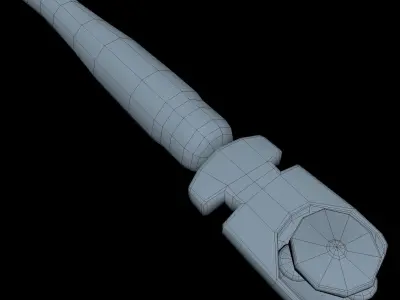 Glass Cutter Low Poly Low-poly 3D model